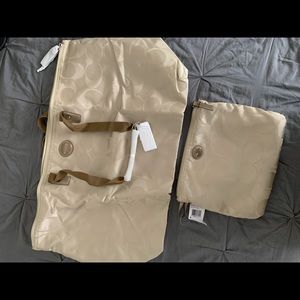 Coach bag with matching wallet